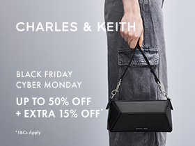 Charles & Keith BFCM Exclusives: Get Up to 50% OFF on Selected Items + Account Holders Enjoy 10% OFF on Regular Priced Items From Editor's Pick